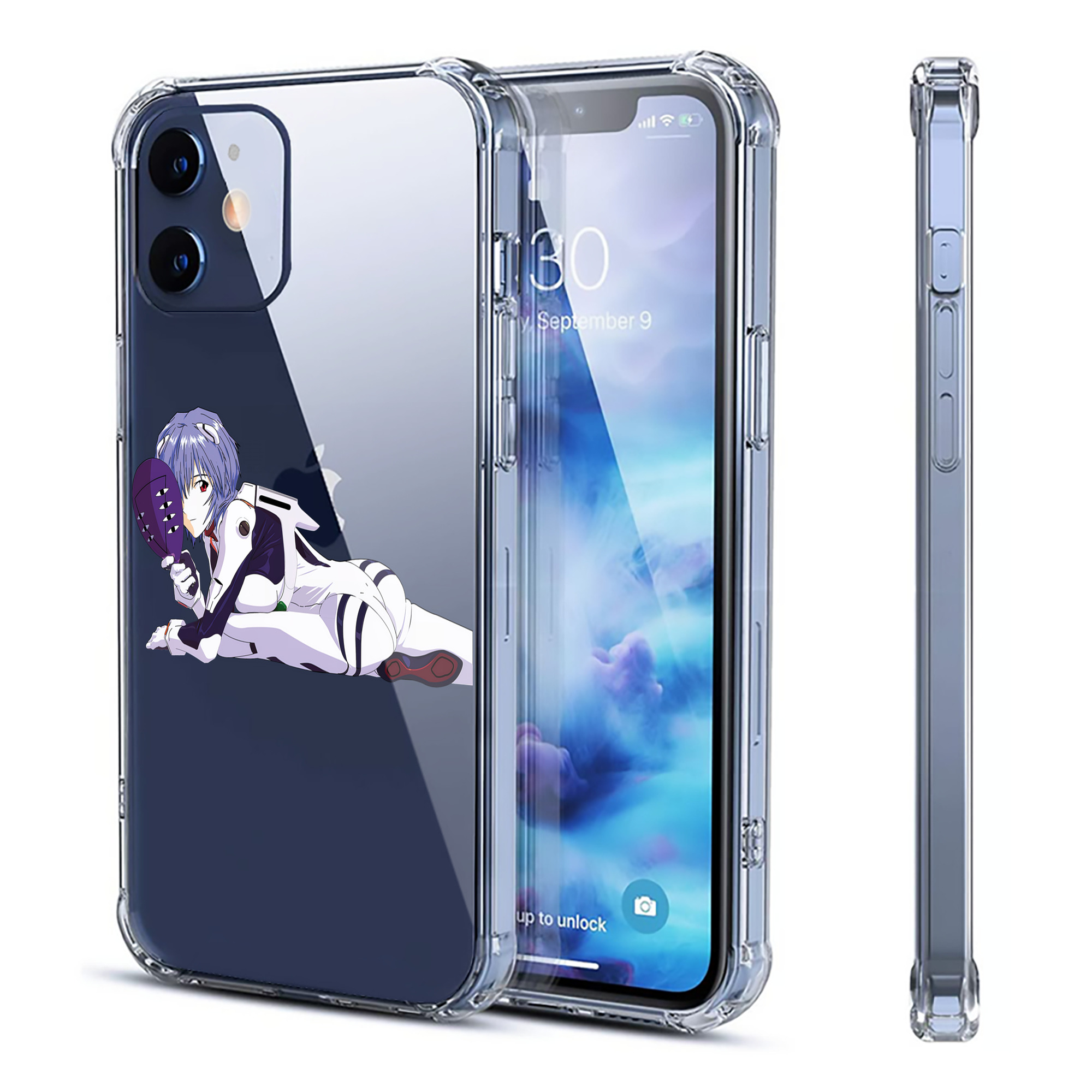 （画像用） EVA 新世紀エヴァンゲリオン 【iPhone 12シリーズ対応】透明スマホケース（クリアソフトケース）